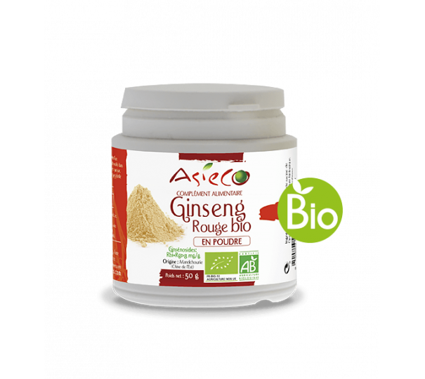 Ginseng rosso biologico in polvere - 50 g