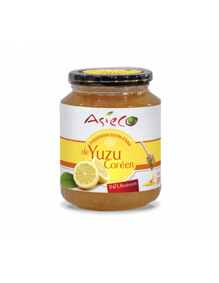 Gelei-infusie met Koreaanse Yuzu-citroen Gelei-infusie met Koreaanse Yuzu-citroen