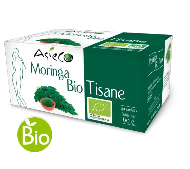 Tè di moringa biologico, confezione da 40 bustine