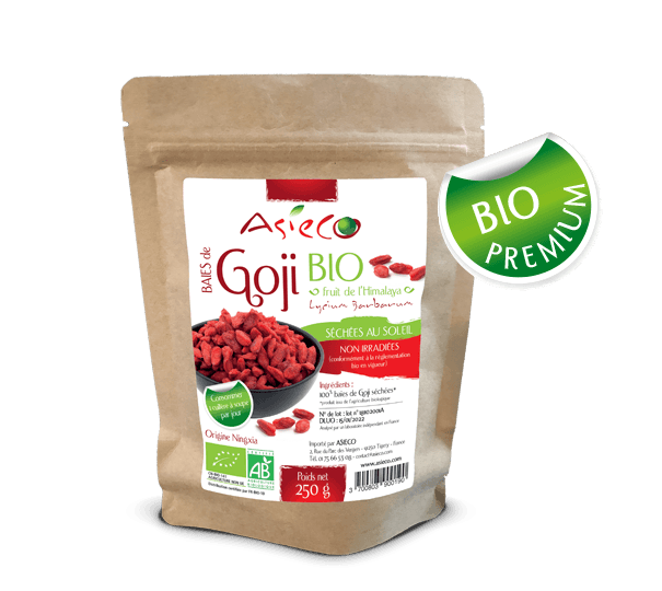 Goji berries 100% ORGANIC - bag of 250 g
