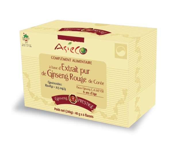 copy of Extracto de ginseng rojo coreano - Caja de 10 frascos Prestige de 40 g  - 1