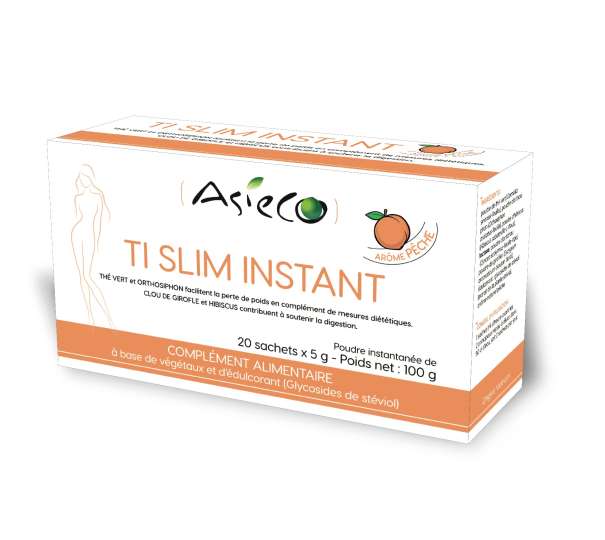 Tea Slim* Instant Peach - 20 bags of 3g  - 1