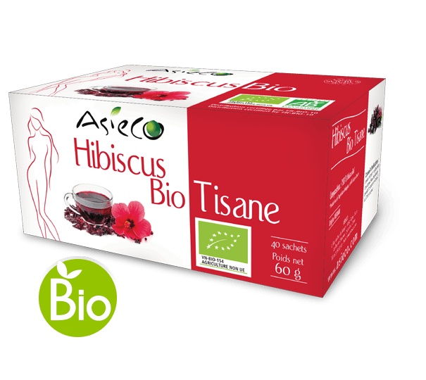 Té de hierbas de hibisco ecológico